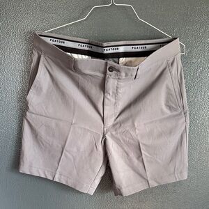 PGA Tour Men's Light Gray Flat Front Shorts